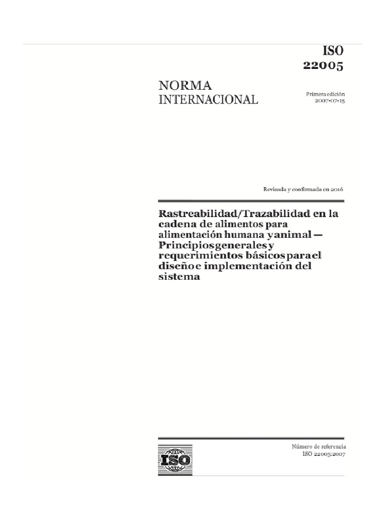 ISO 22005 Image | PDF