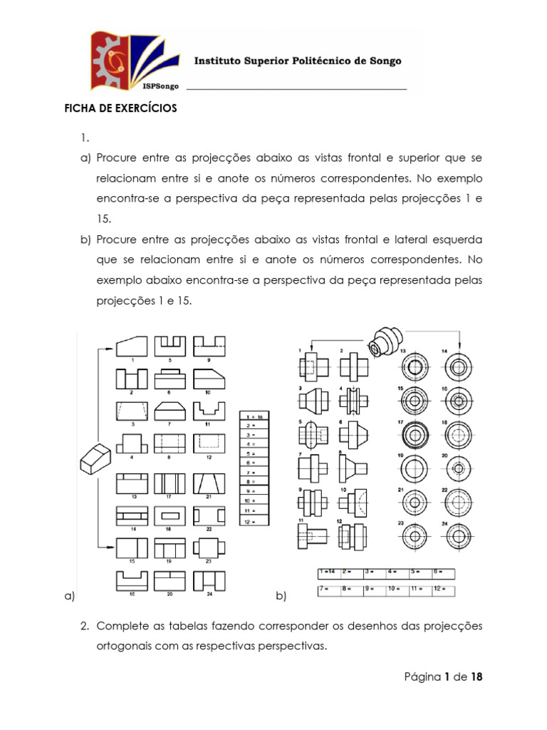 Exercícios de Projeções Ortogonais | PDF