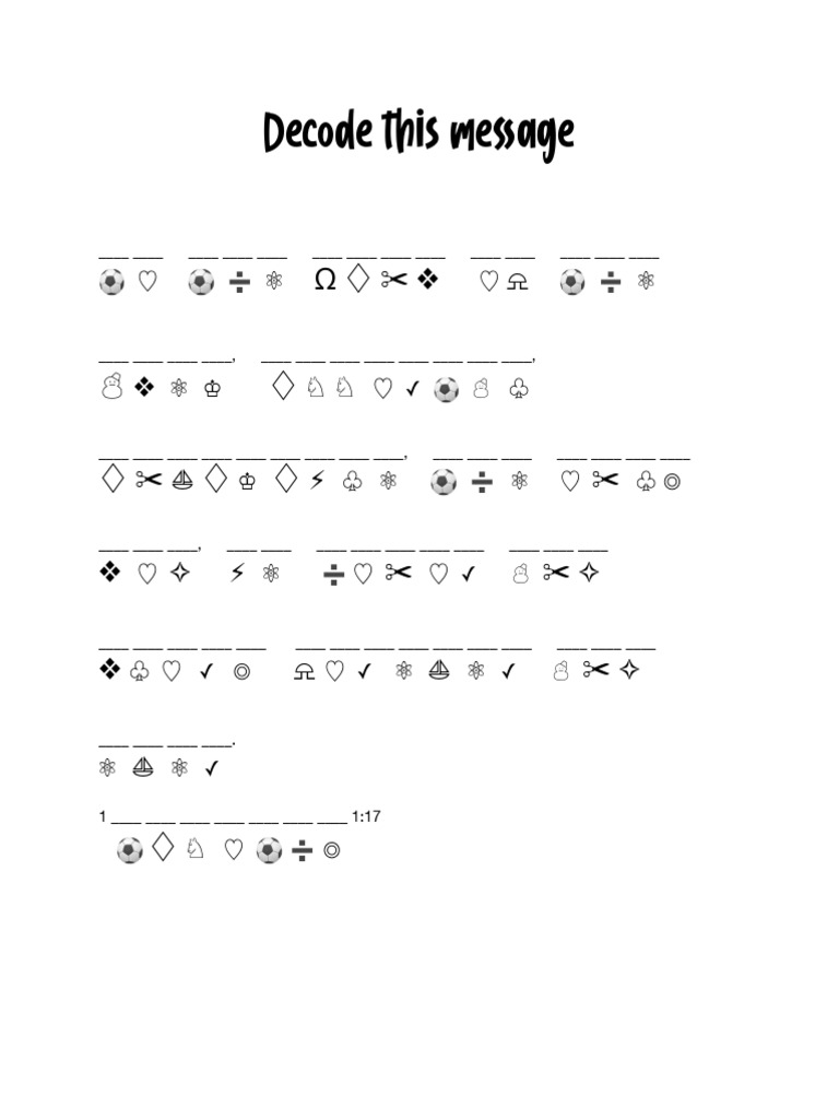 Great Jungle Journey Decoder Message PDF | PDF