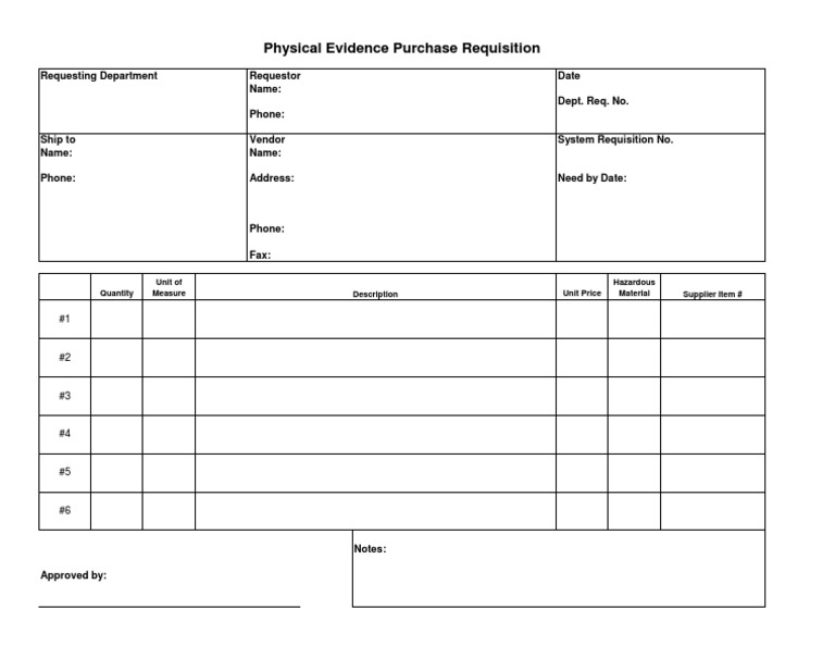 PES - Requistion Form | PDF | Law