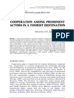 Cooperation Among Pro Eminent Actors - Annals of Tourism Research - Beritelli - 2011