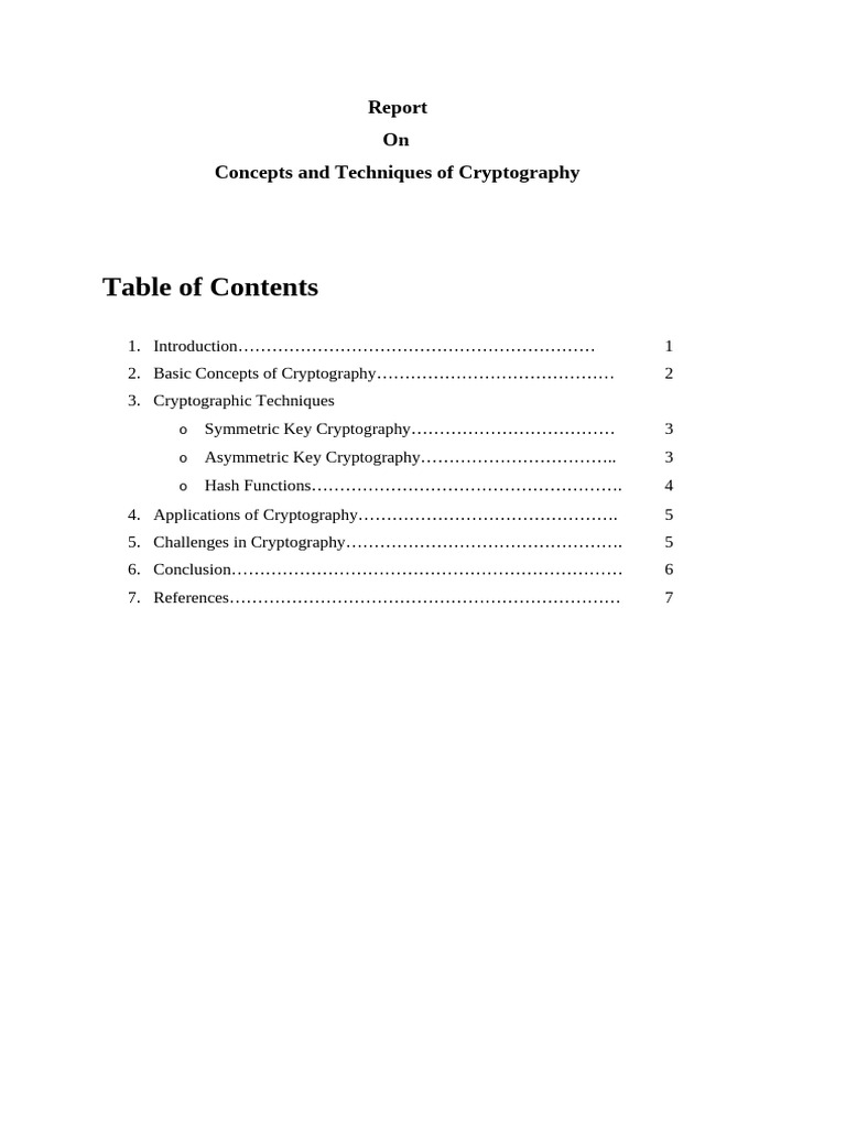 Cryptography Concepts and Techniques | PDF | Cryptography | Key ...