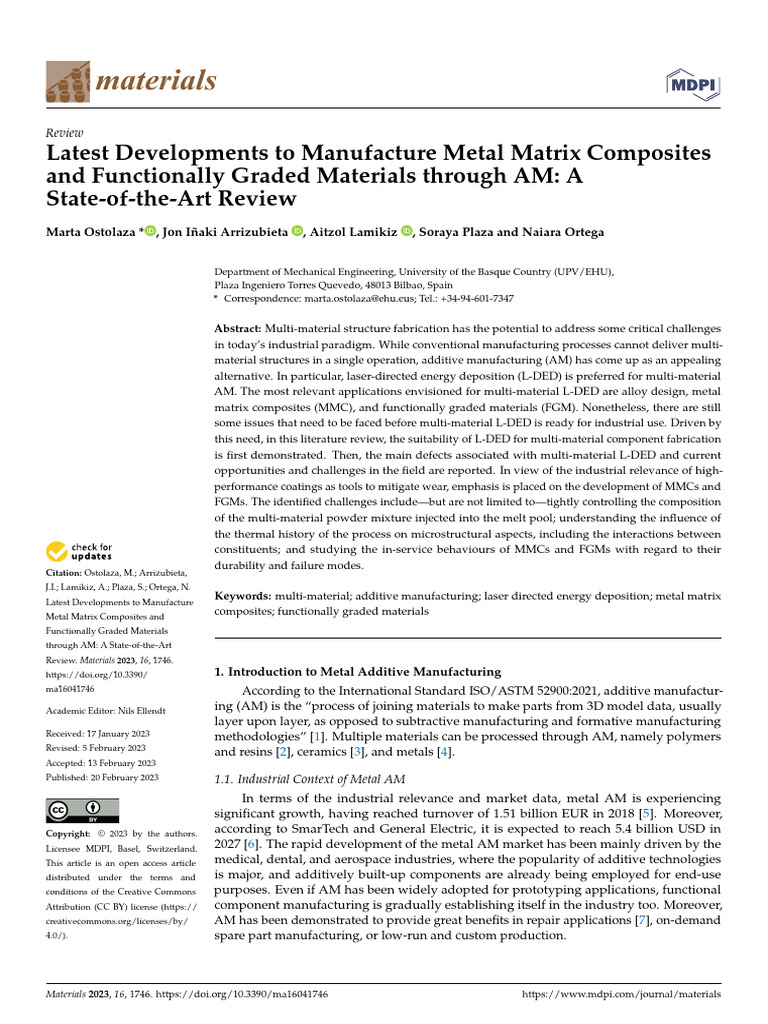 Advances in Metal Matrix Composites AM | PDF | Strength Of Materials ...