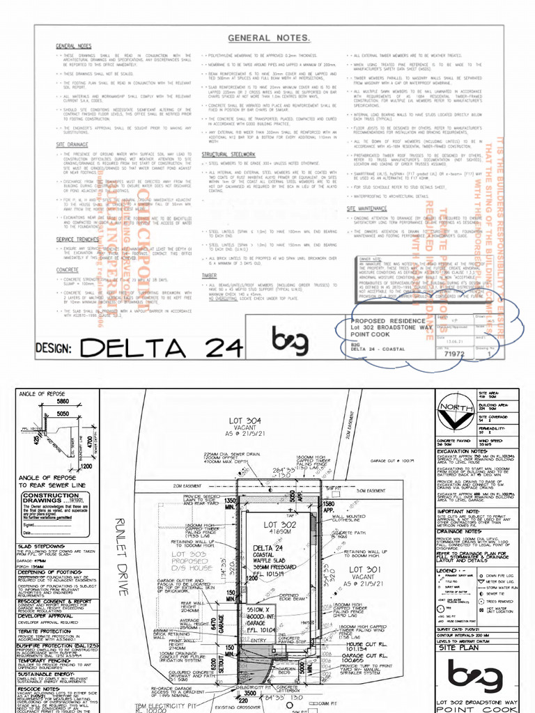 Tab 3 - Broadstone Way Plans v5.2 | PDF | Beam (Structure) | Lumber