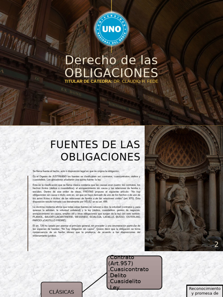 Fuentes de las Obligaciones en Derecho | PDF | Pagos | Derecho empresarial
