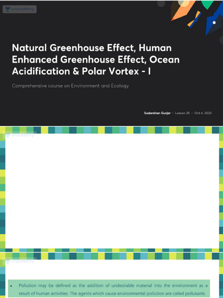 Natural Greenhouse Effect Human Enhanced Greenhouse Effect Ocean | PDF