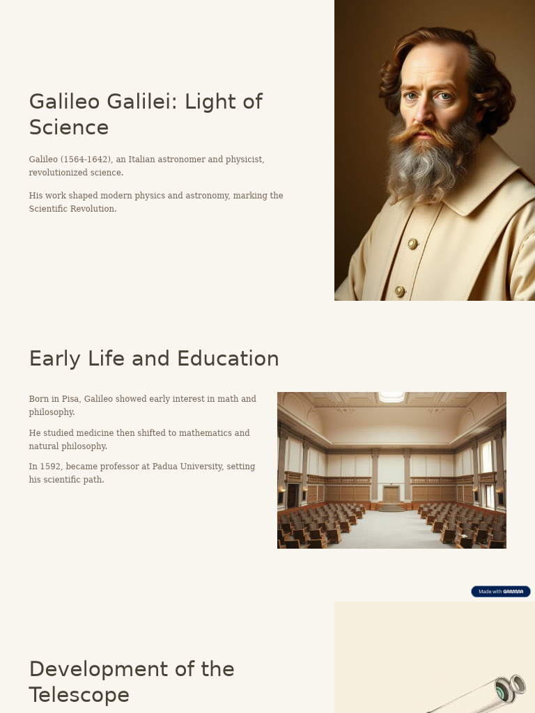 Galileo Galilei Light Of Science Pdf Galileo Galilei Heliocentrism