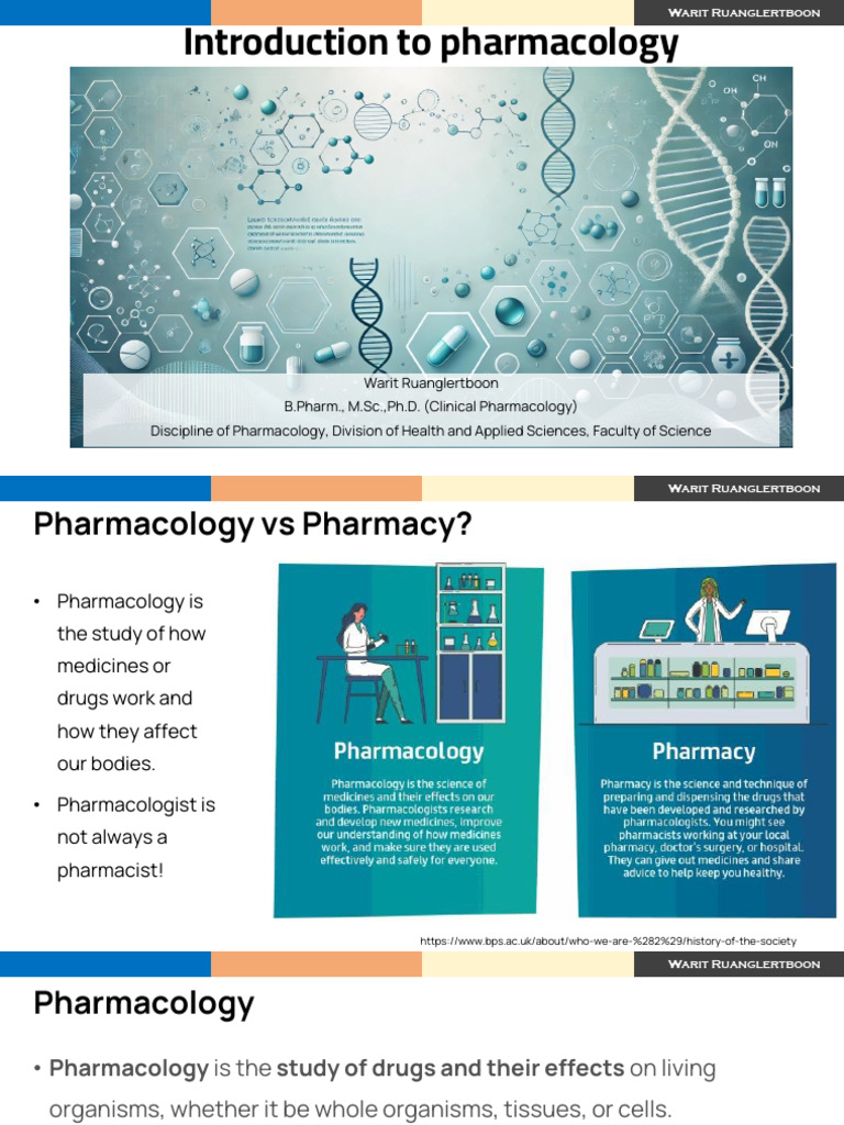 Introduction to Pharmacology Basics | PDF | Pharmacology | Intravenous ...