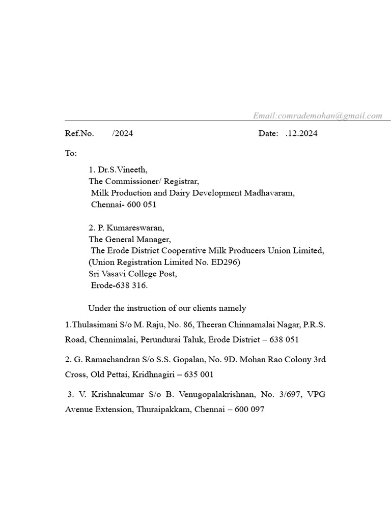 Gunasekaran Contempt Notice | PDF