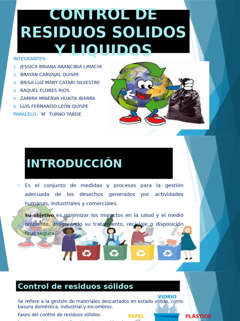 Gestión de Residuos Sólidos y Líquidos | PDF | Residuos | Tratamiento ...
