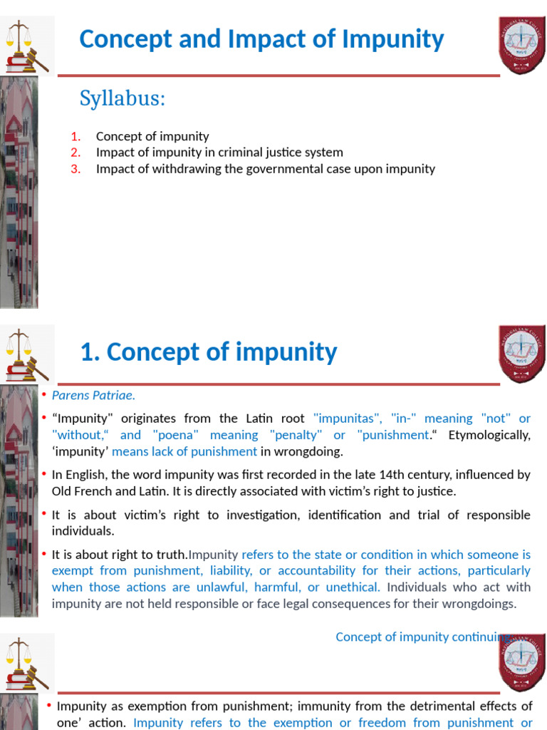 Understanding Impunity in Justice Systems | PDF | Crime & Violence | Crimes