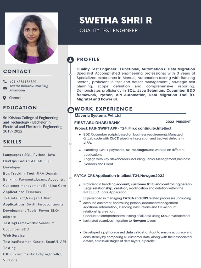 Quality Test Engineer in Banking Sector | PDF | Selenium (Software ...