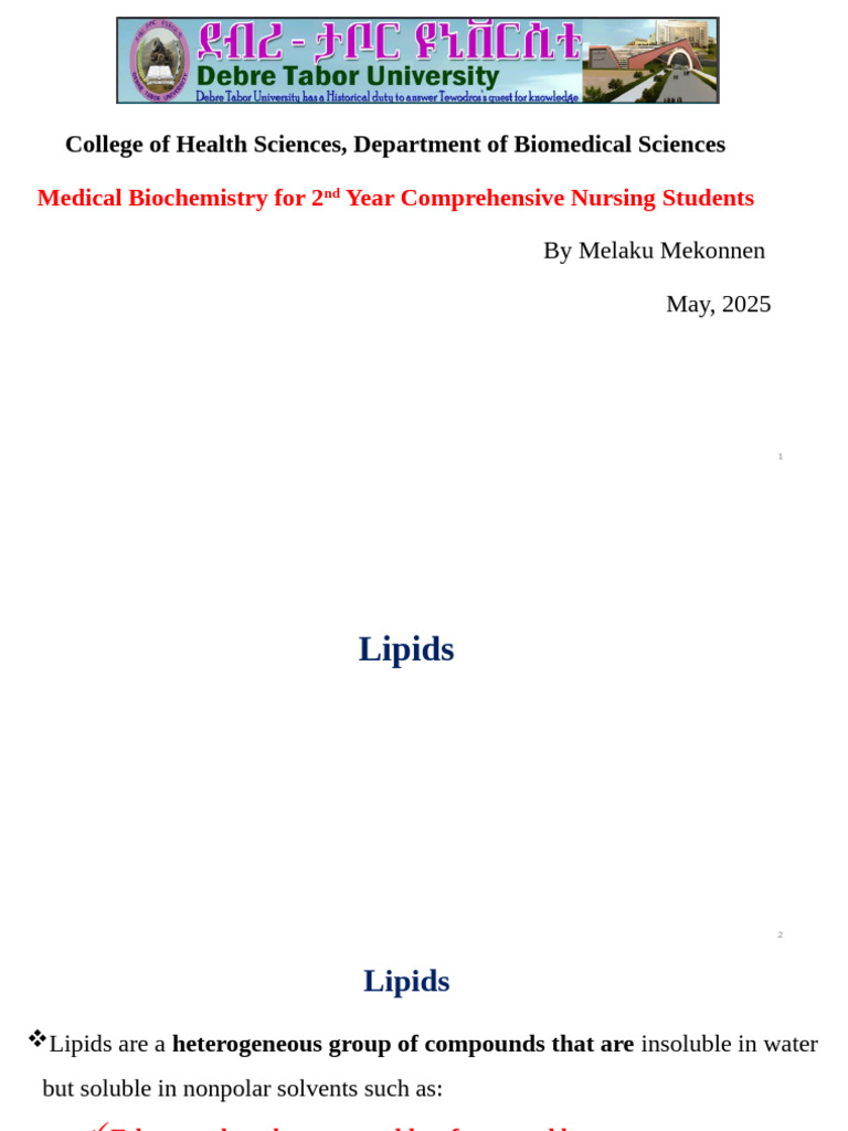 Understanding Lipids and Their Metabolism | PDF | Lipid | Lipoprotein