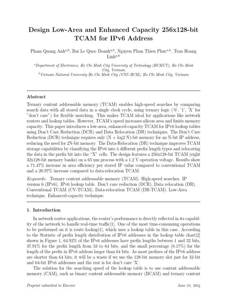 Draft - Pham Quang Anh - Design Low Area and Enhanced Capacity 256x128 ...