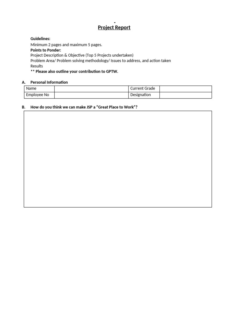 Project Report Format | PDF