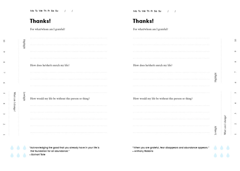 Change Journal 2 Thanks | PDF