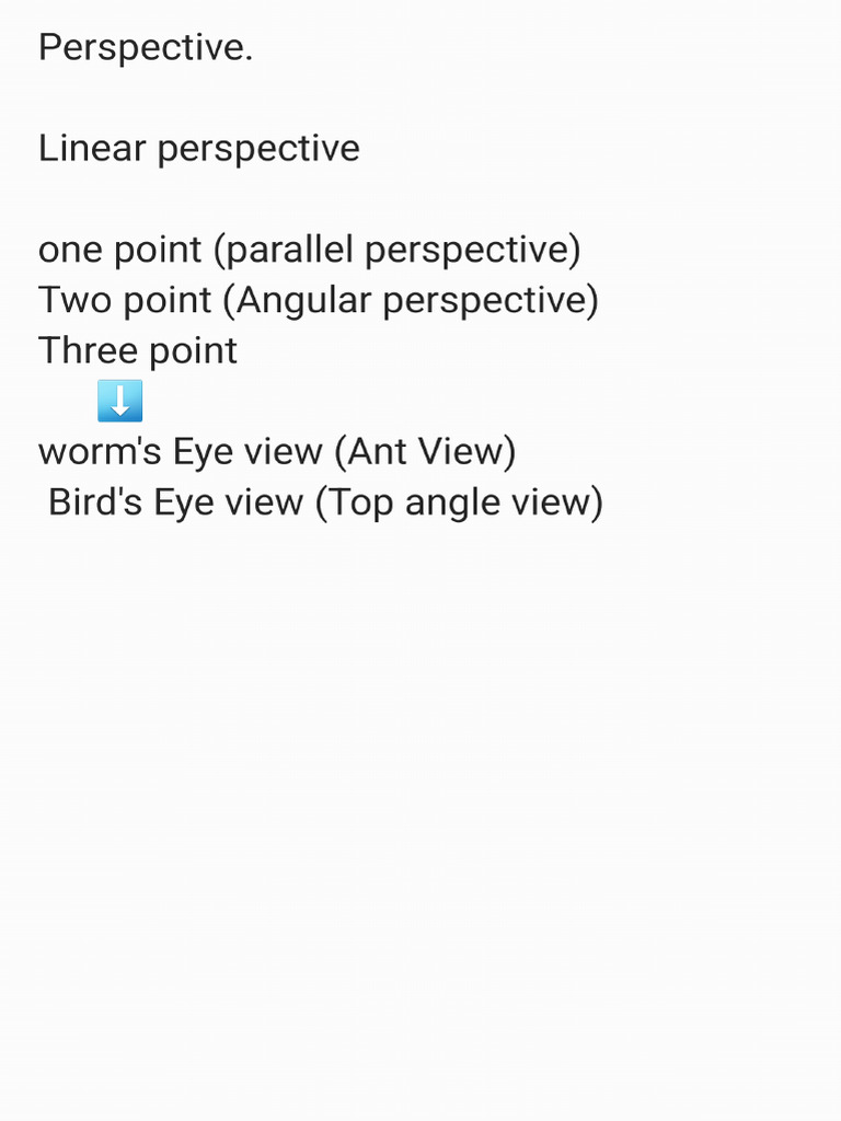 Perspective Notes | PDF