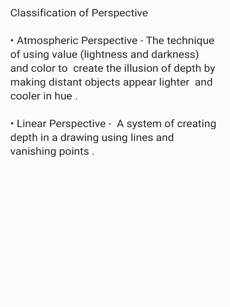 Classification of Perspective | PDF