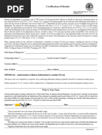 Consent for Disclosure Under Privacy Act | PDF | Perjury | National ...