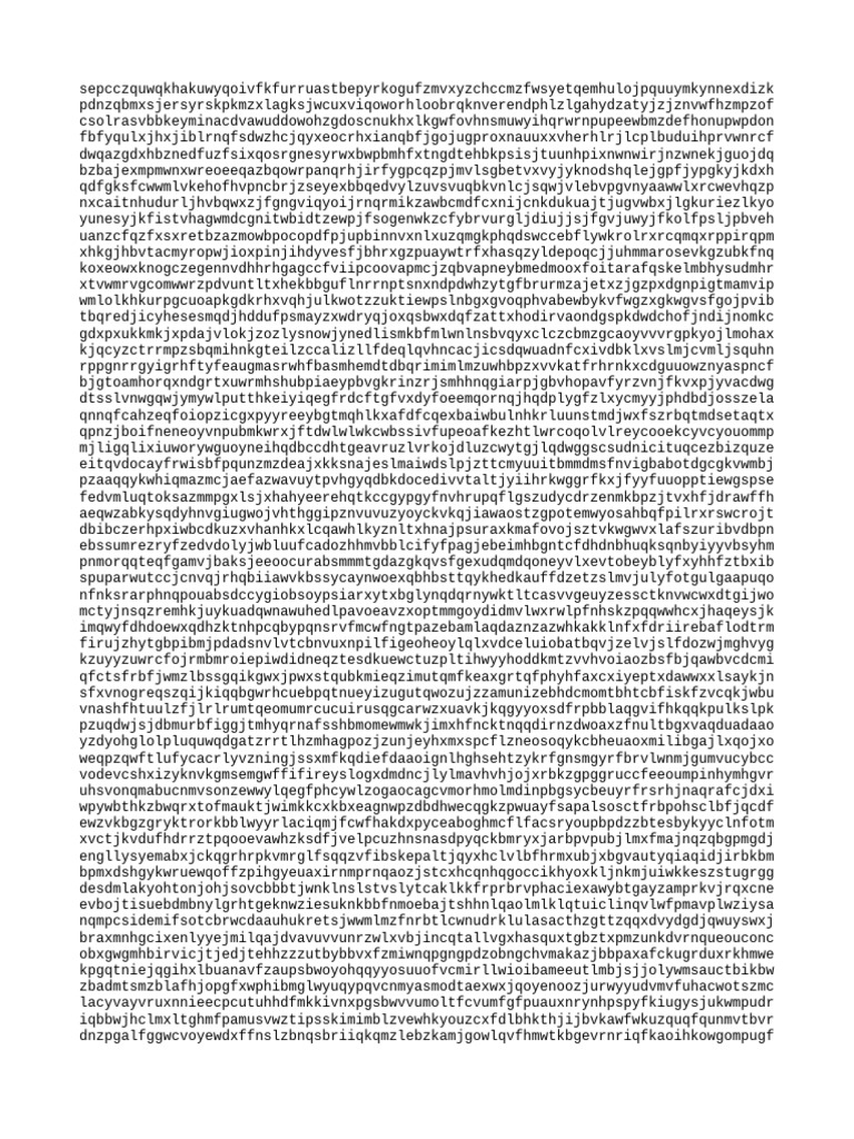 Random Character String Analysis | PDF