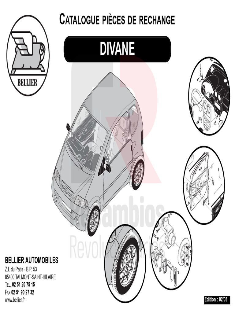 Catalogue pièces Bellier Divane | PDF | Véhicules | Transport