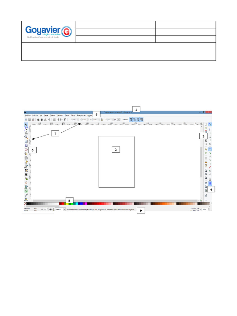 Interfaz y Edición en InkScape | PDF | Ventana (informática)