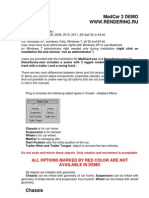 Madcar 3 Demo WWW - Rendering.Ru Installation: All Options Marked by Red Color Are Not Available in Demo