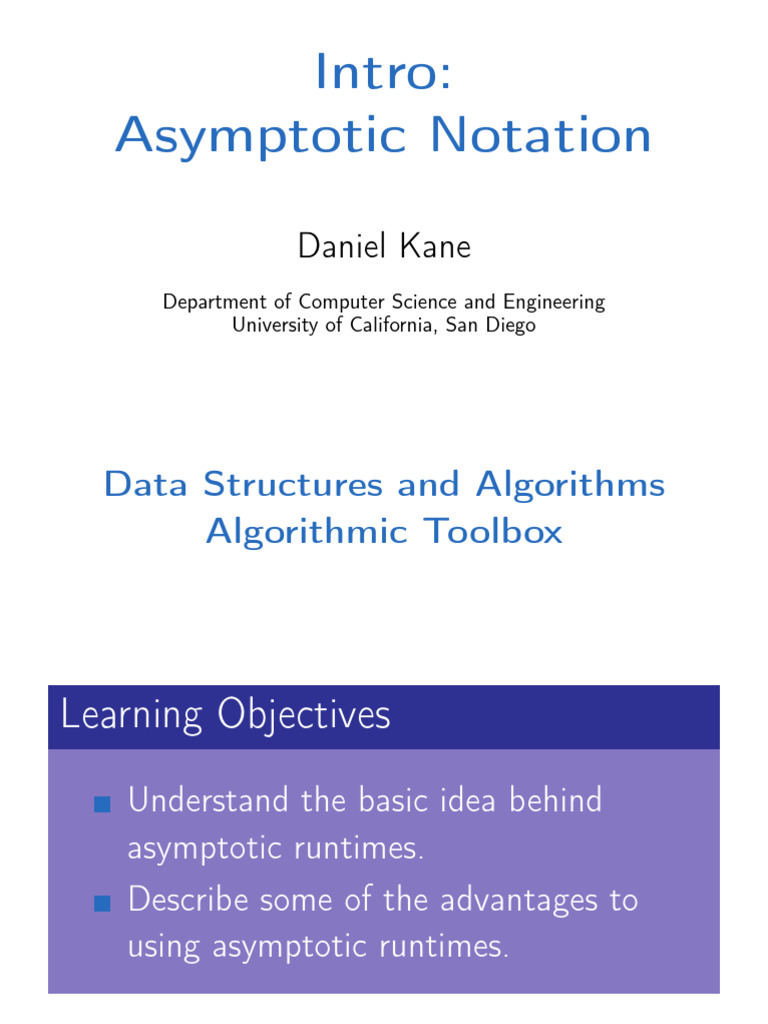 Asymptotic Notation | PDF