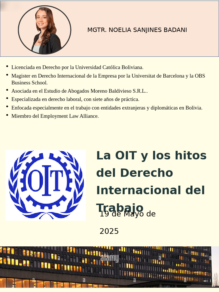 La OIT y Los Hitos Del Derecho Internacional Del Trabajo | PDF ...