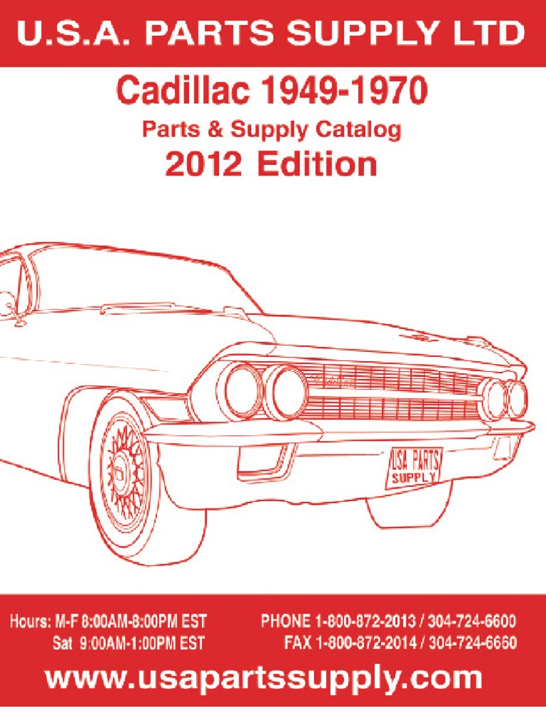 Cadillac catalog parts