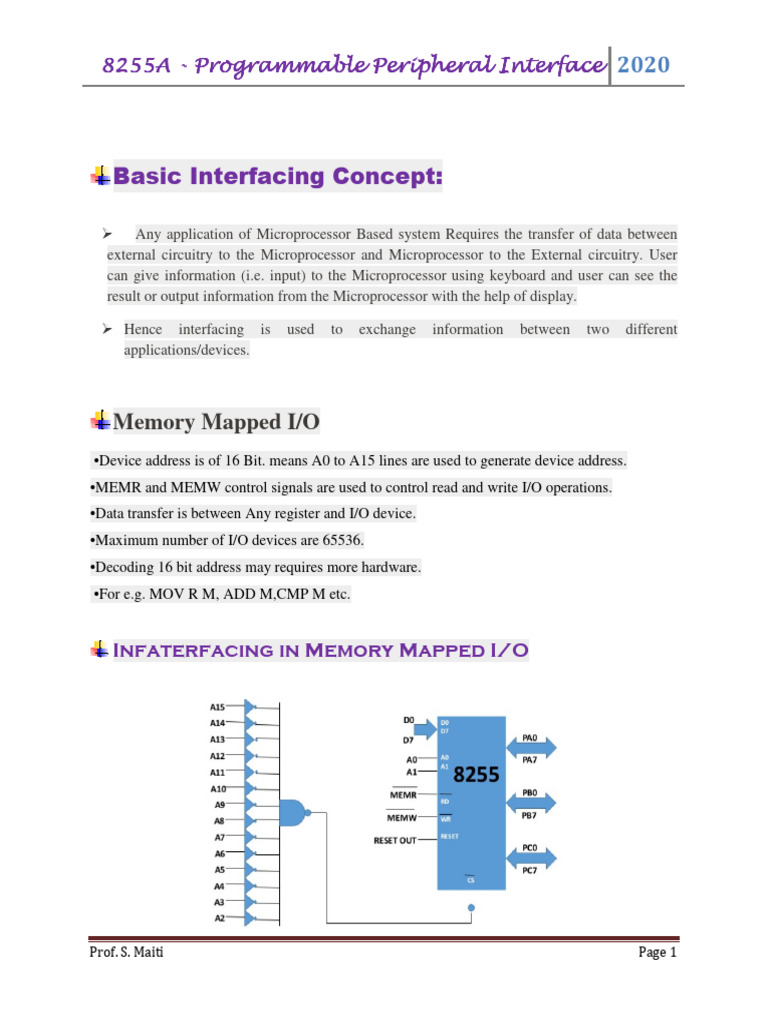 8255 - Programmable Peripheral Interface (PPI) | PDF | Input/Output ...