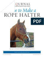 How To Make A Rope Halter
