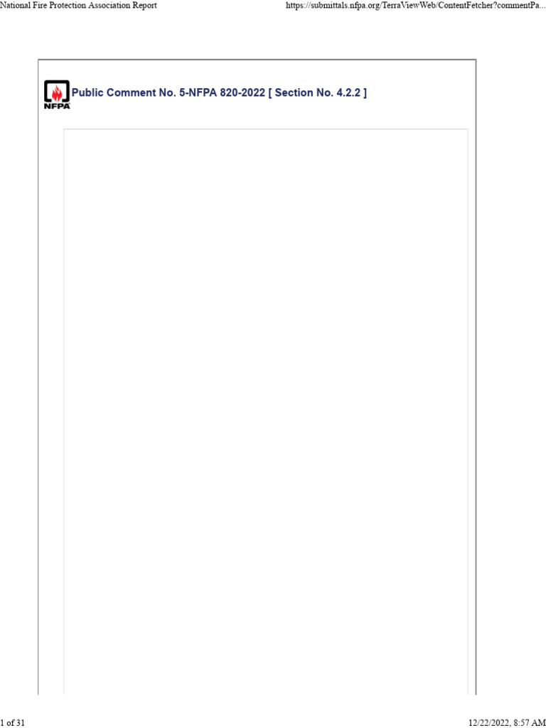 NFPA 820-2022 Wastewater System Safety | PDF | Sanitary Sewer | Hazards