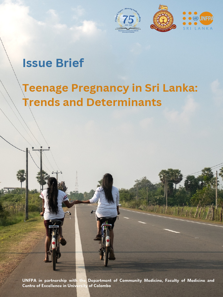 Issue Brief Teenage Pregnancy in Sri Lanka Trends and Determinants ...