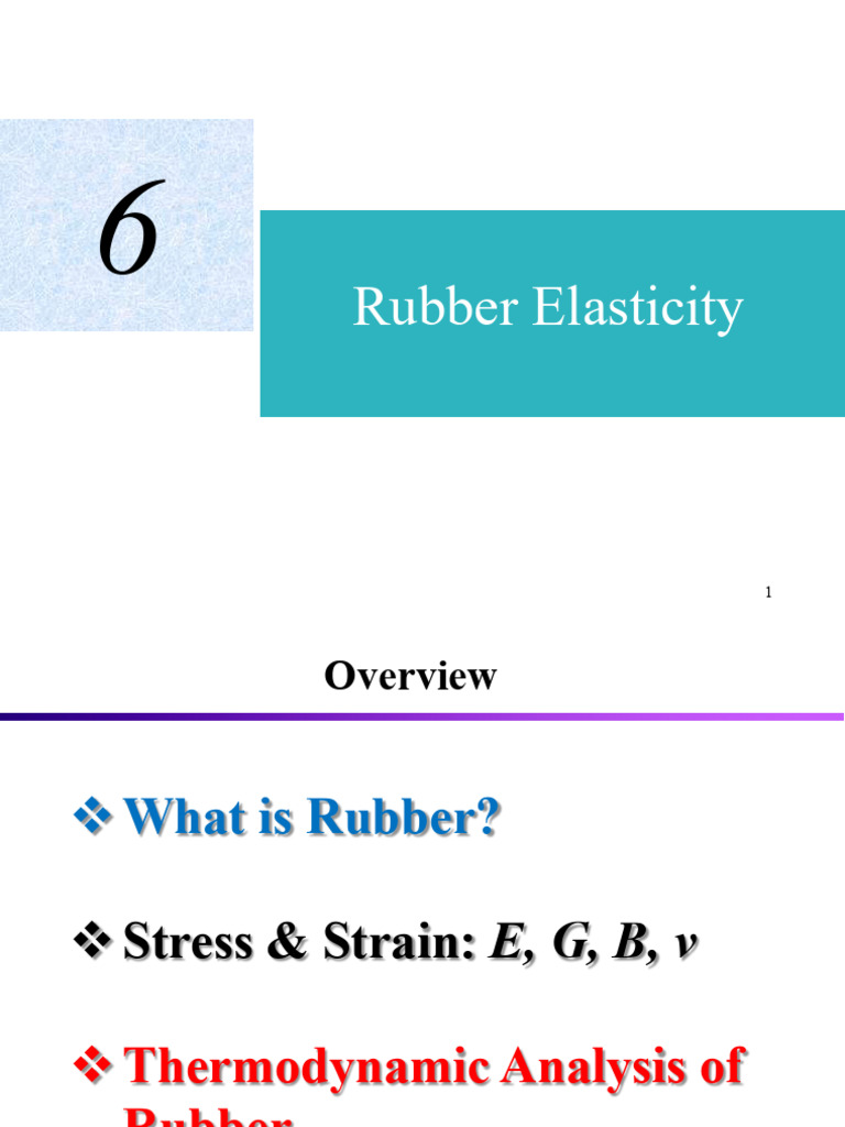 Understanding Rubber Elasticity Modulus | PDF | Young's Modulus ...