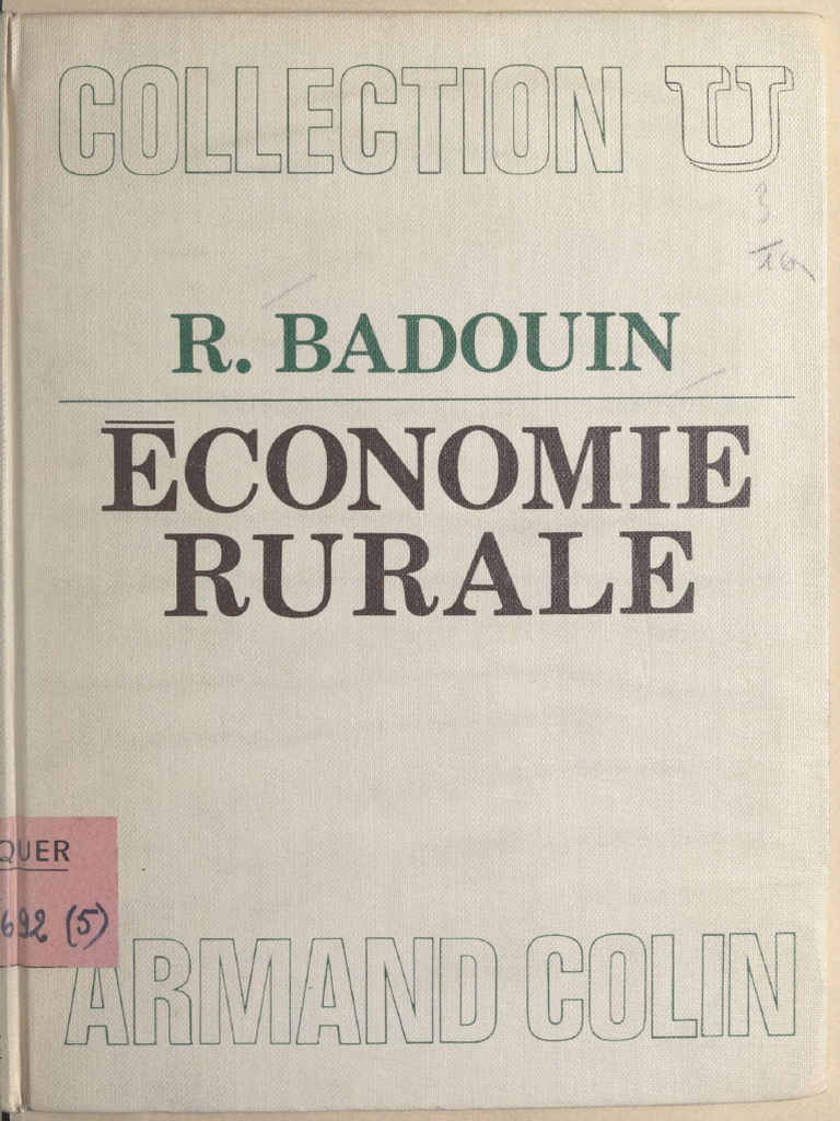 Économie Rurale et Développement Agricole | PDF | Agriculture | Économie