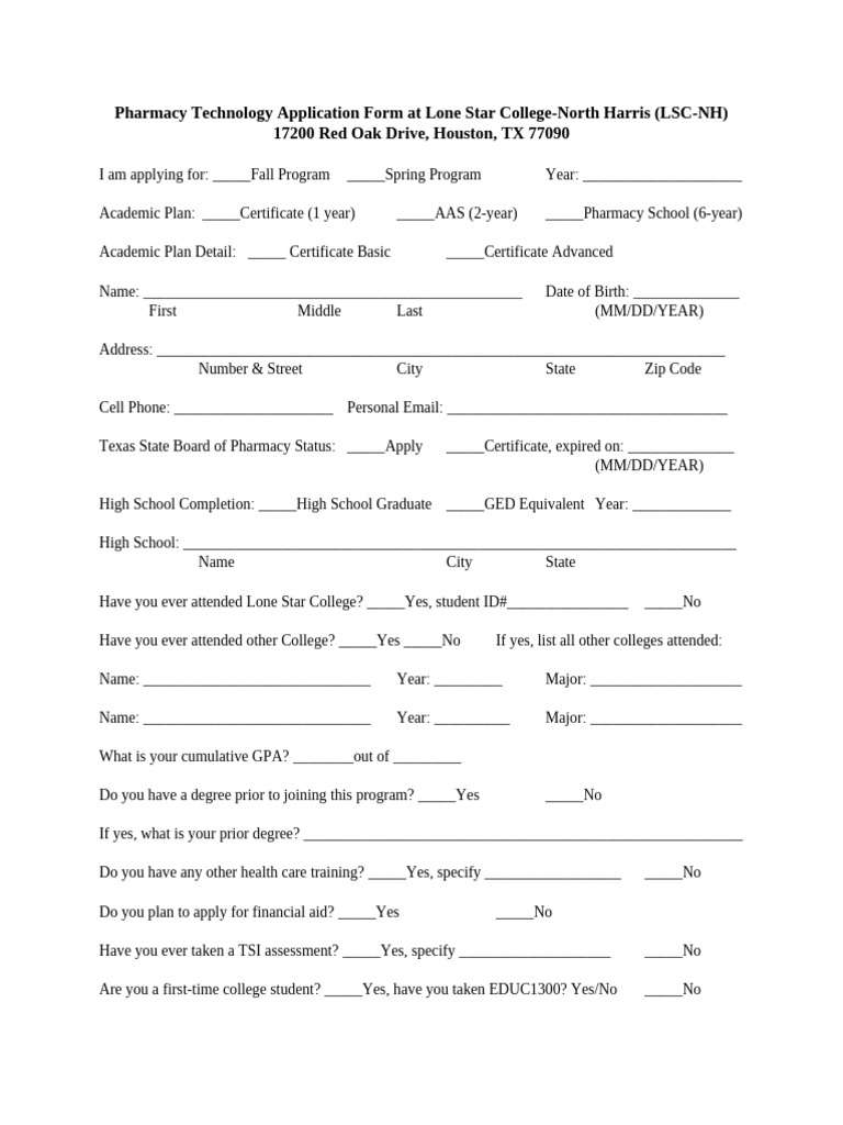 PHRAApplication Form | PDF