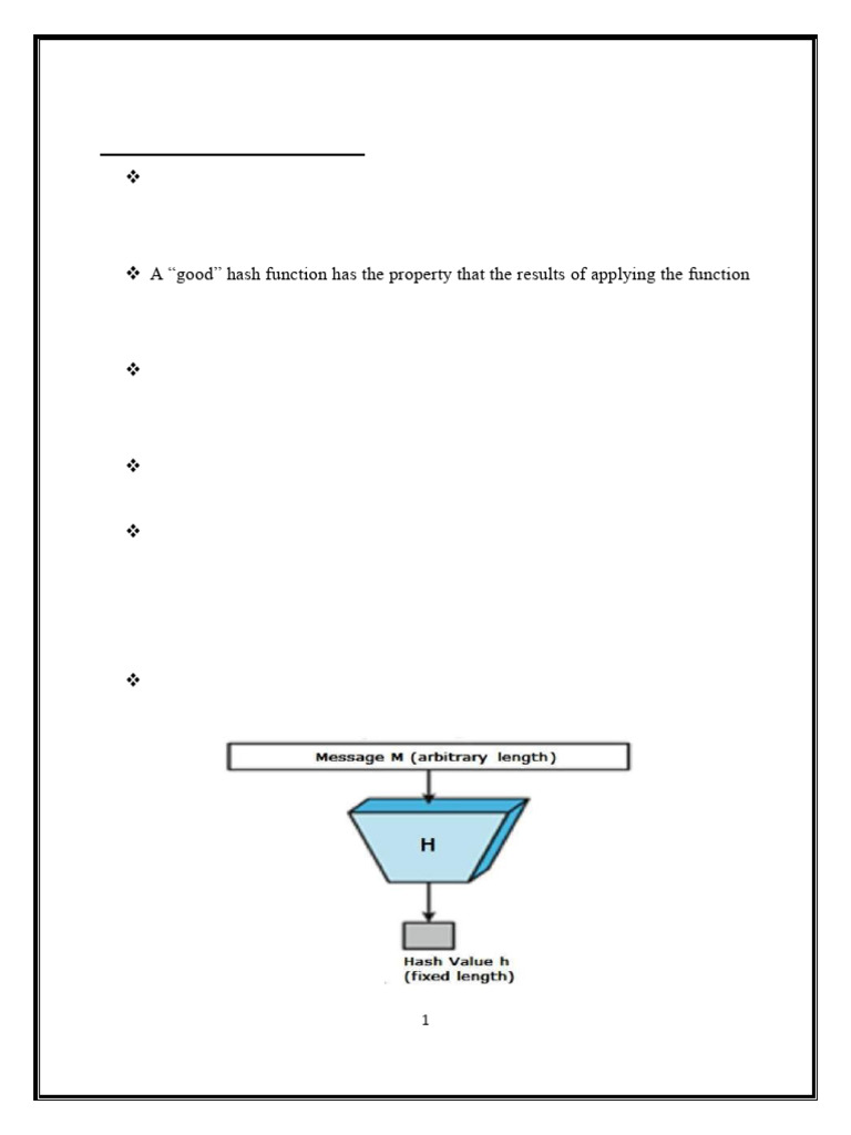 Cryptographic Hash Functions Overview | PDF | Cryptography | Key ...
