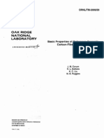 OAK Ridge National Laboratory: Basic Properties of Reference Crossply Carbon-Fiber Composite