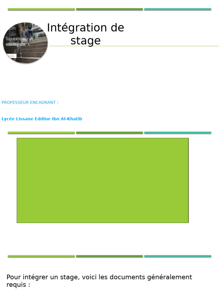 Documents nécessaires pour un stage | PDF