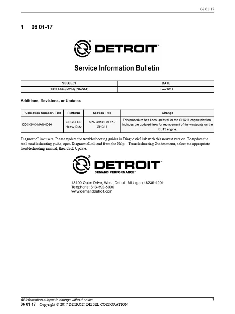 SPN 3464/FMI 16 Diagnostic Guide | PDF | Turbocharger | Engines
