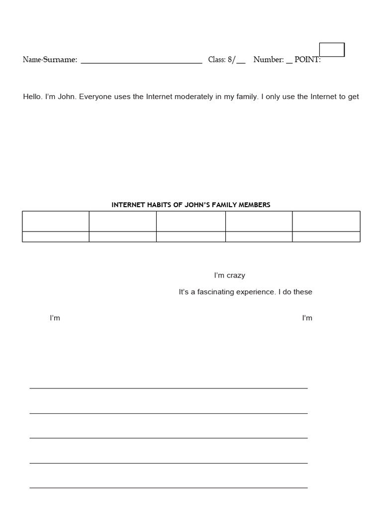 8th Grade 2nd Term 1st Written Exam | PDF