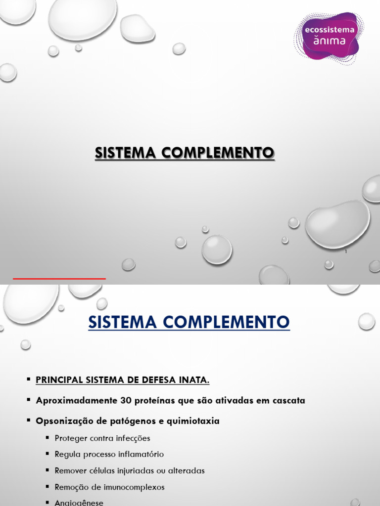 Ativação e Funções do Sistema Complemento | PDF | Sistema complementar ...
