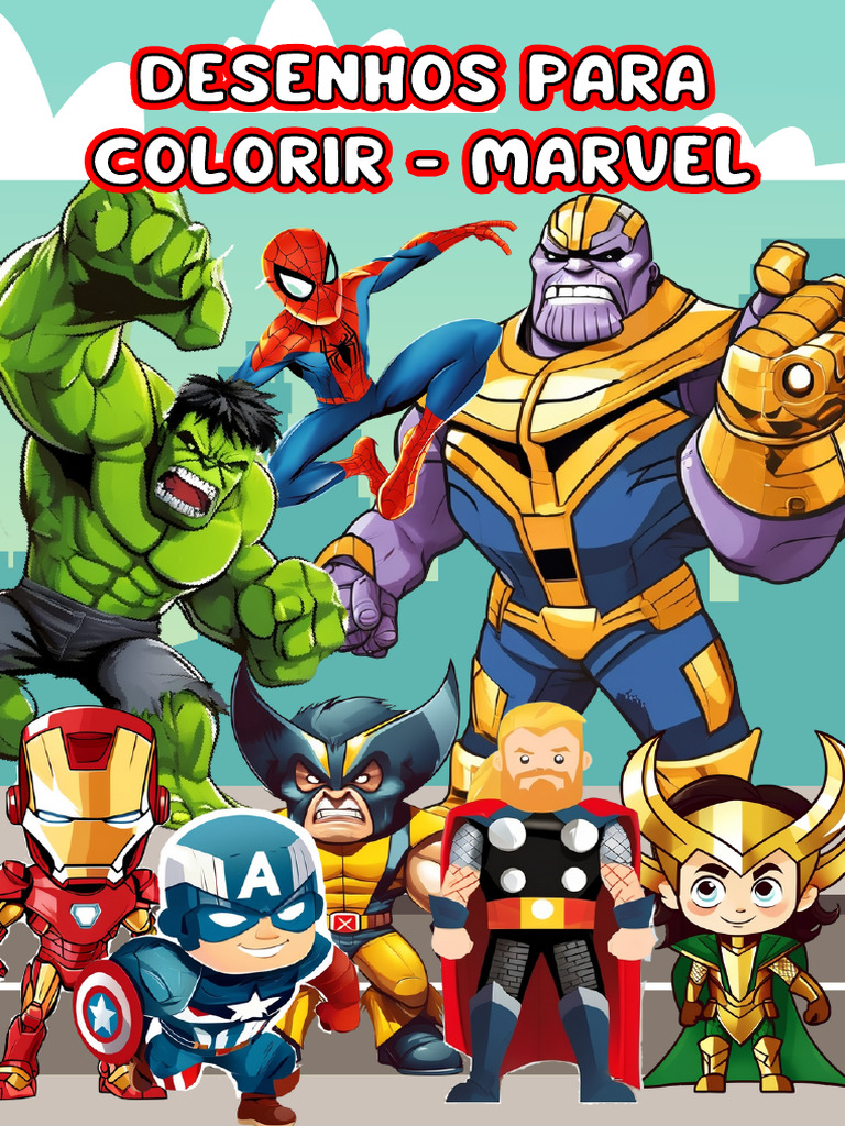 Desenhos para Colorir Marvel | PDF