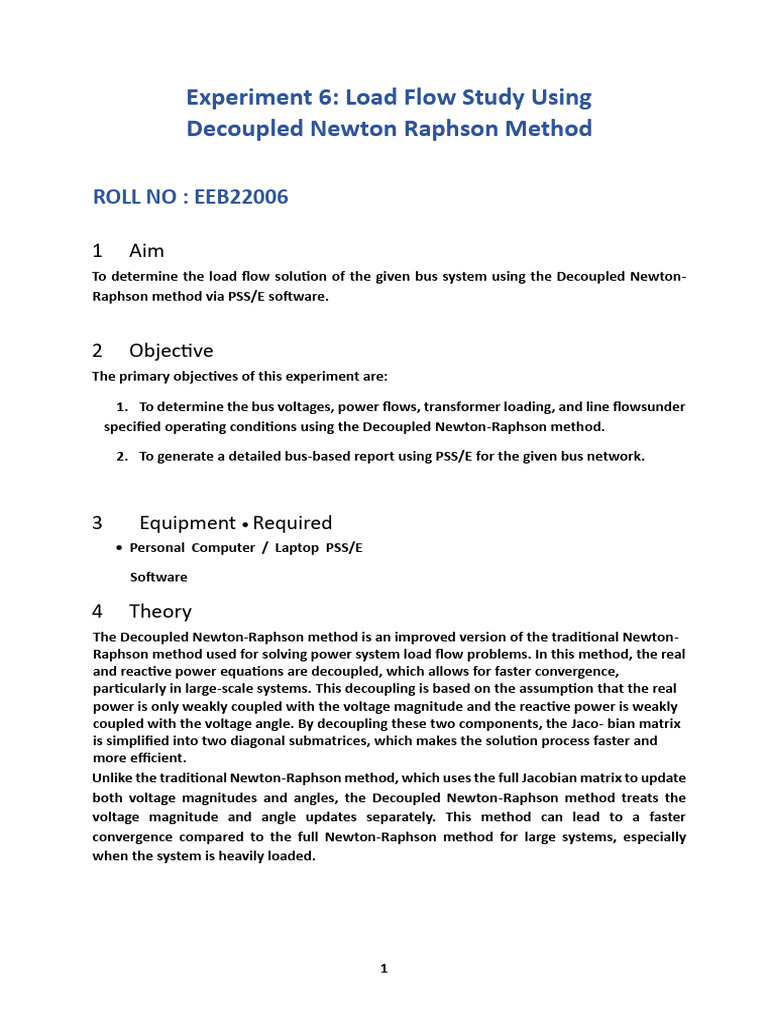 Load Flow Analysis with PSS/E | PDF | Power (Physics) | Algorithms