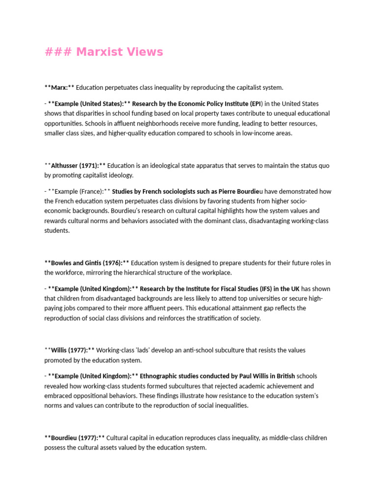 Examples For Perspectives COLLINS Purple Book Sociology | PDF ...