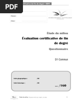 Évaluation CE1D EDM 2023 | PDF | Ruisseau | Sciences de la terre