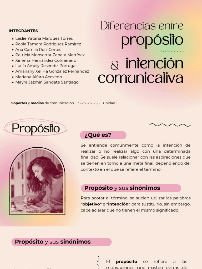 Diferencias entre propósito e intención | PDF | Comunicación