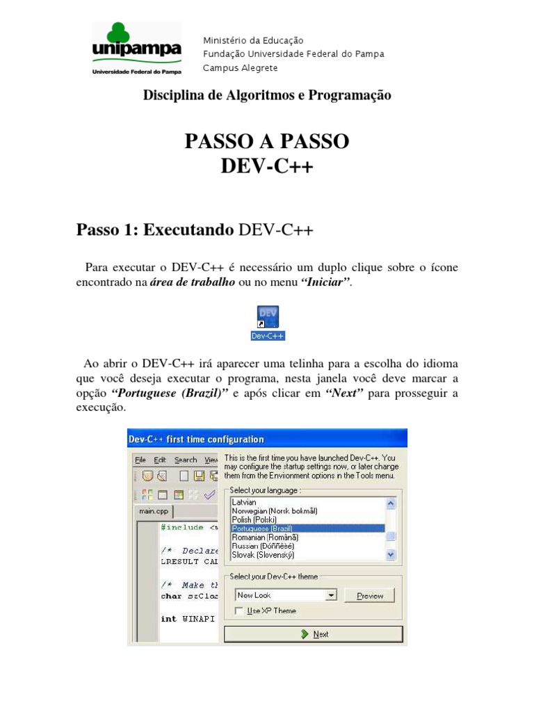 Guia Prático para Usar DEV-C++ | PDF | C ++ | C (linguagem de programação)