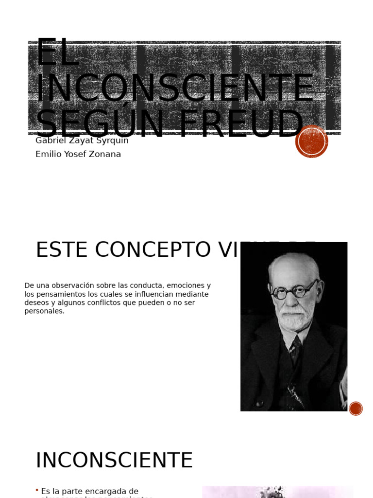 Presentación | PDF | Mente inconsciente | Sigmund Freud